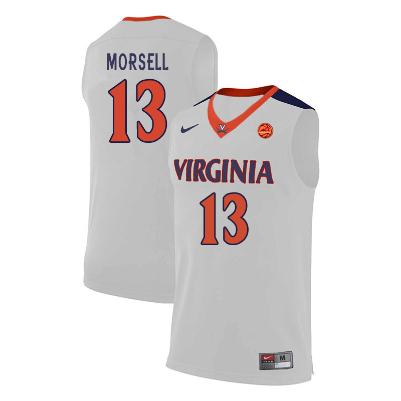 Men #13 Casey Morsell Virginia Cavaliers College Basketball Jerseys Sale-White